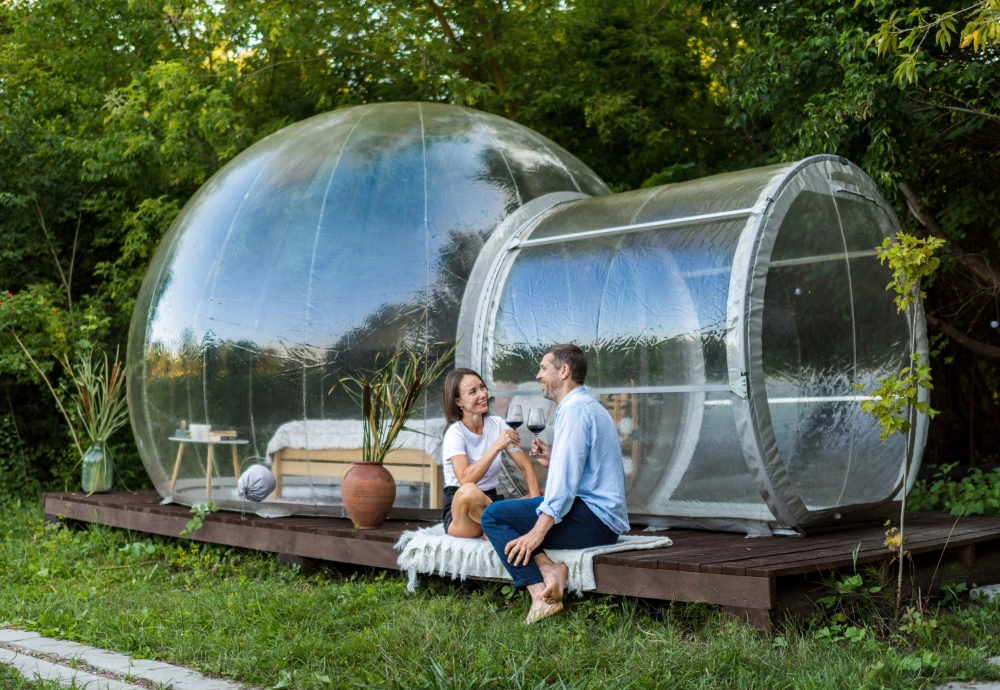 inflating camping bubble tent