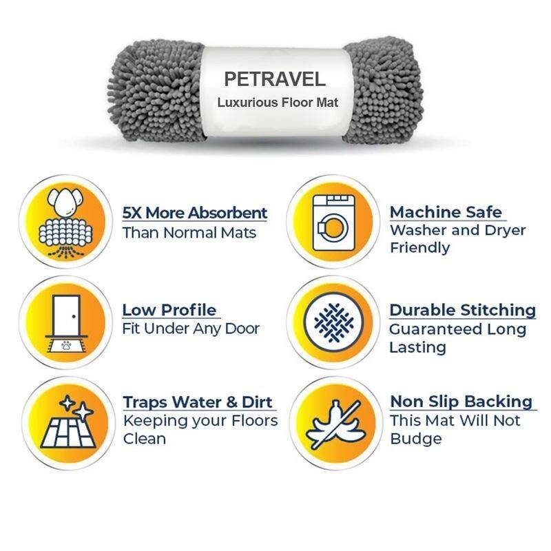 Washable Dog Mat Easy To Clean Pet Paws Rug Absorbent Dogs Diapers Pads Soft Cushion For Small Large Dogs Washable Dog Mat Easy To Clean Pet Paws Rug Absorbent Dogs Diapers Pads Soft Cushion For Small Large Dogs